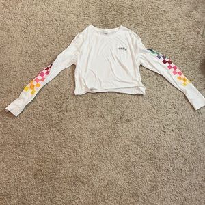 Vans rainbow cropped shirt